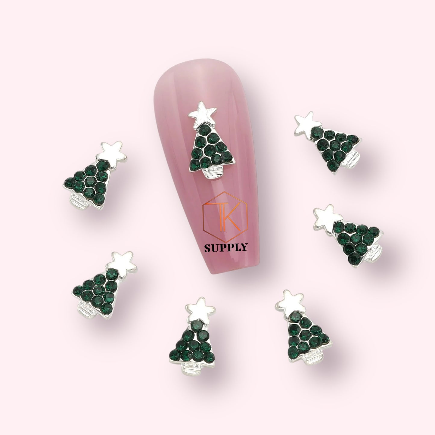 CHRISTMAS 10 PCS /BAG CHRISTMAS NAIL CHARM